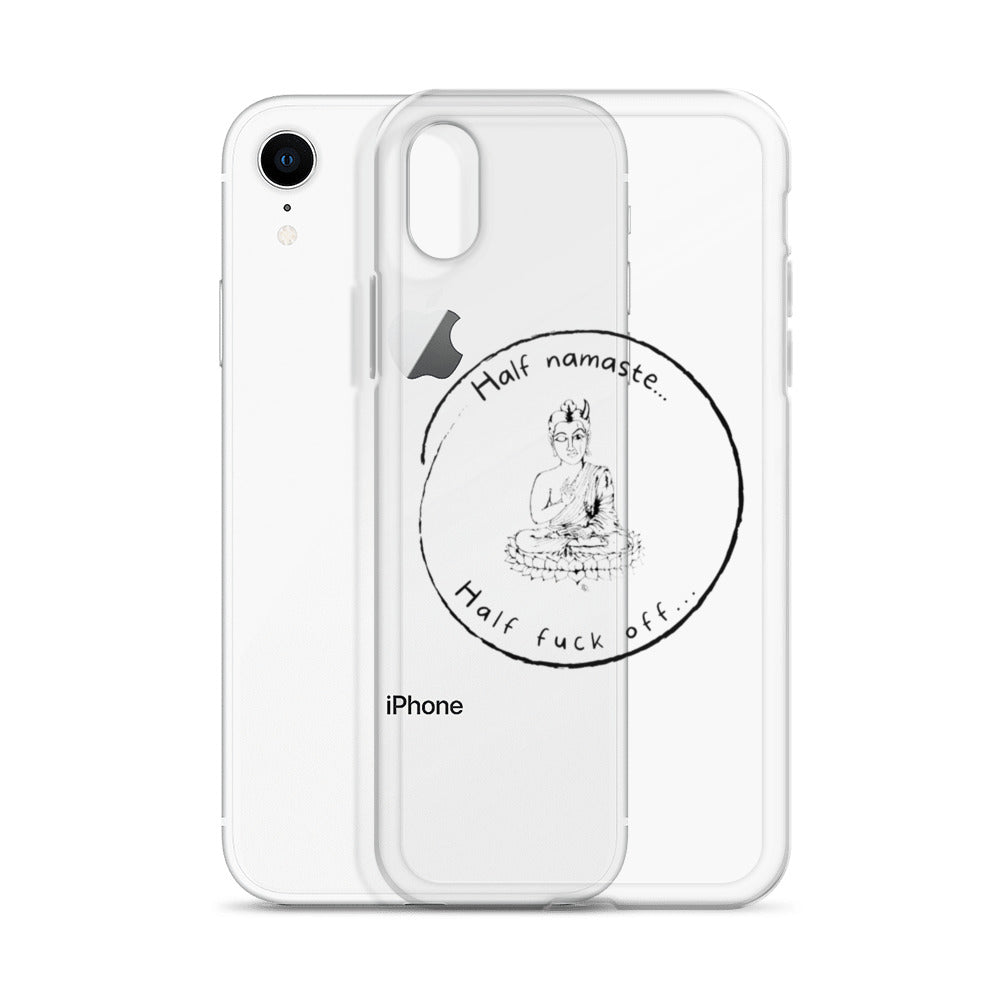 Half namaste half fuck off, Clear Case for iPhone®